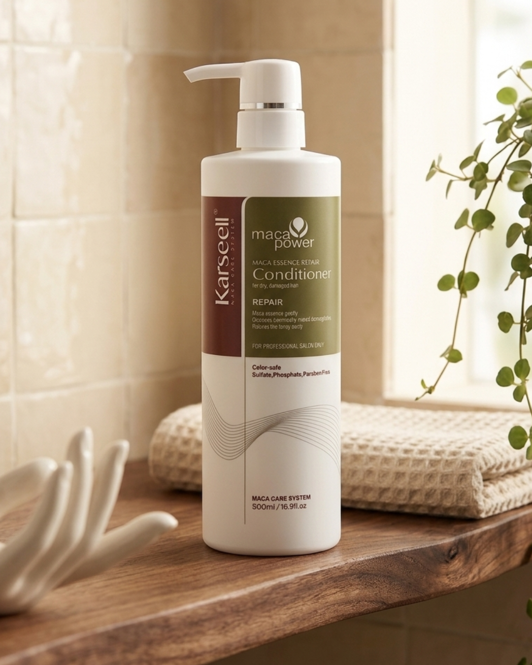 Karseell Maca Power reparador cabello con keratina decolorado o tinte