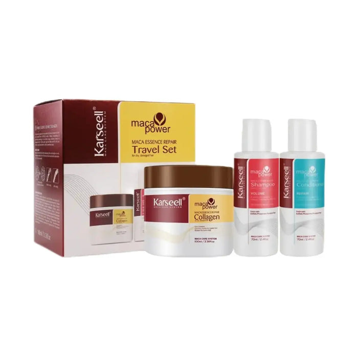 Kit Karseell Rutina Reparadora — Shampoo + Acondicionador + Mascarilla 240ml